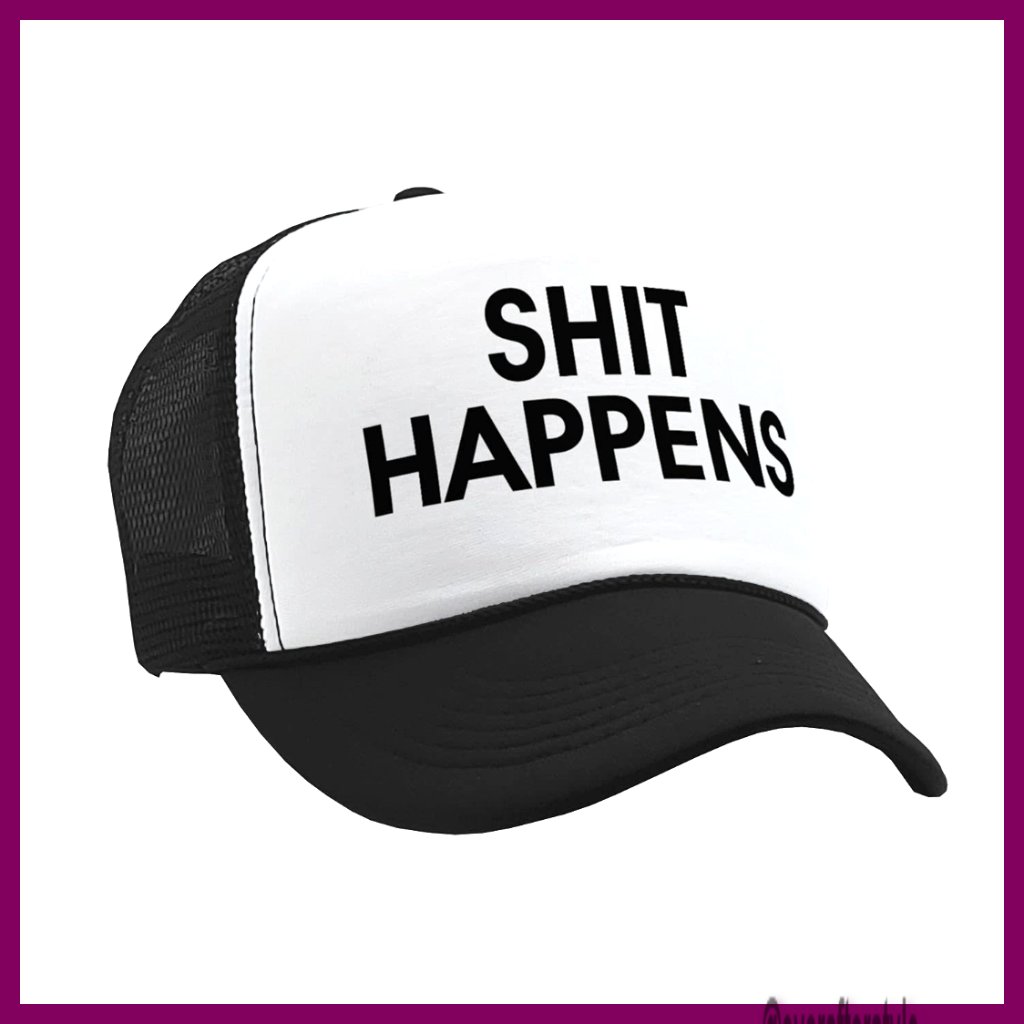 Funny Trucker Hat Adjustable Snapback Polyester Mesh One Size Fits All